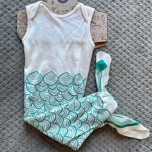 Baby girls mermaid sleep sack